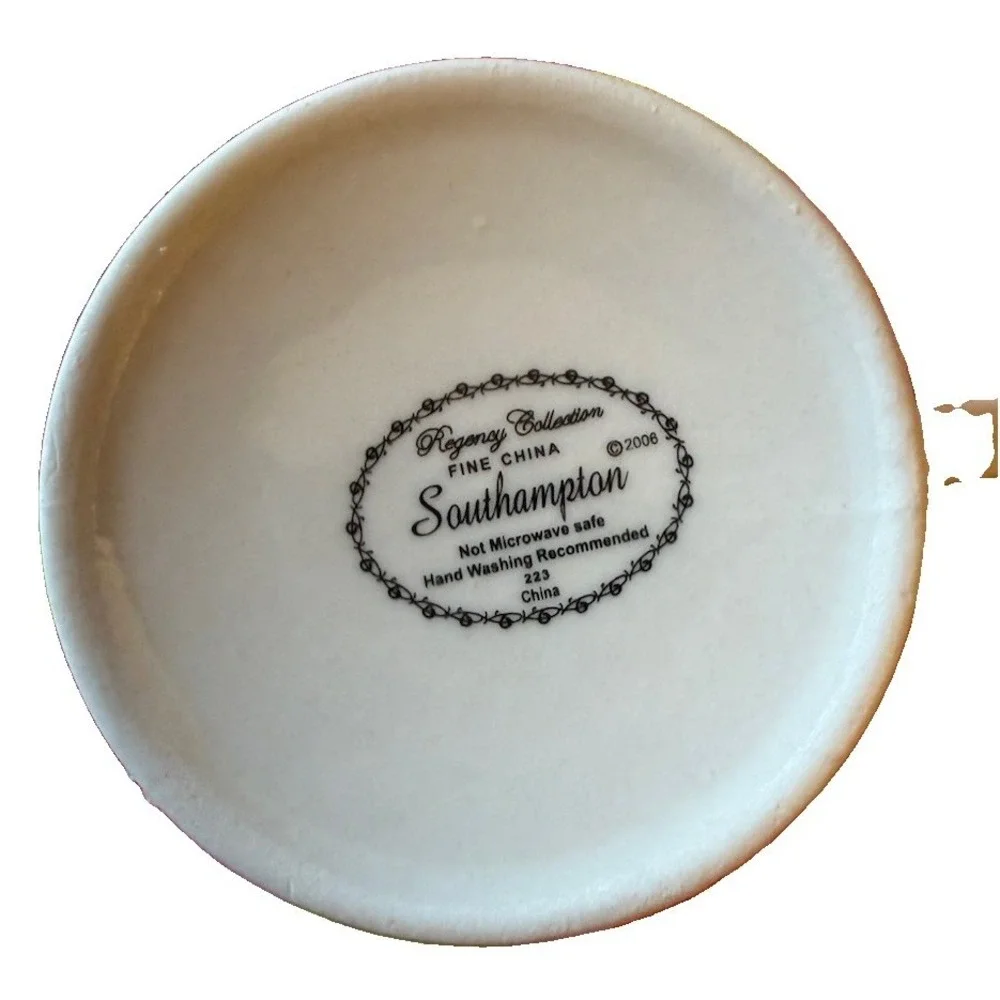 Regency Collection Fine China – Southampton Pattern – 5‑Piece Place Settings